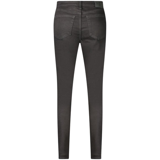 Black Cotton Women's Jeans