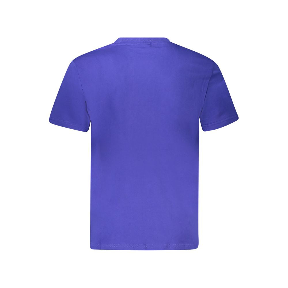 Blue Cotton Men's T-Shirt