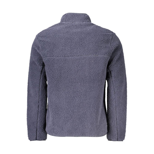 Blue Polyester Men's Sweatshirt