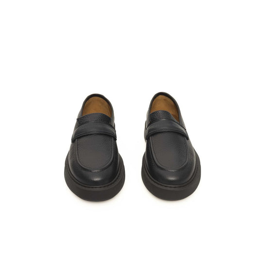 Blue Cowhide Men Loafer