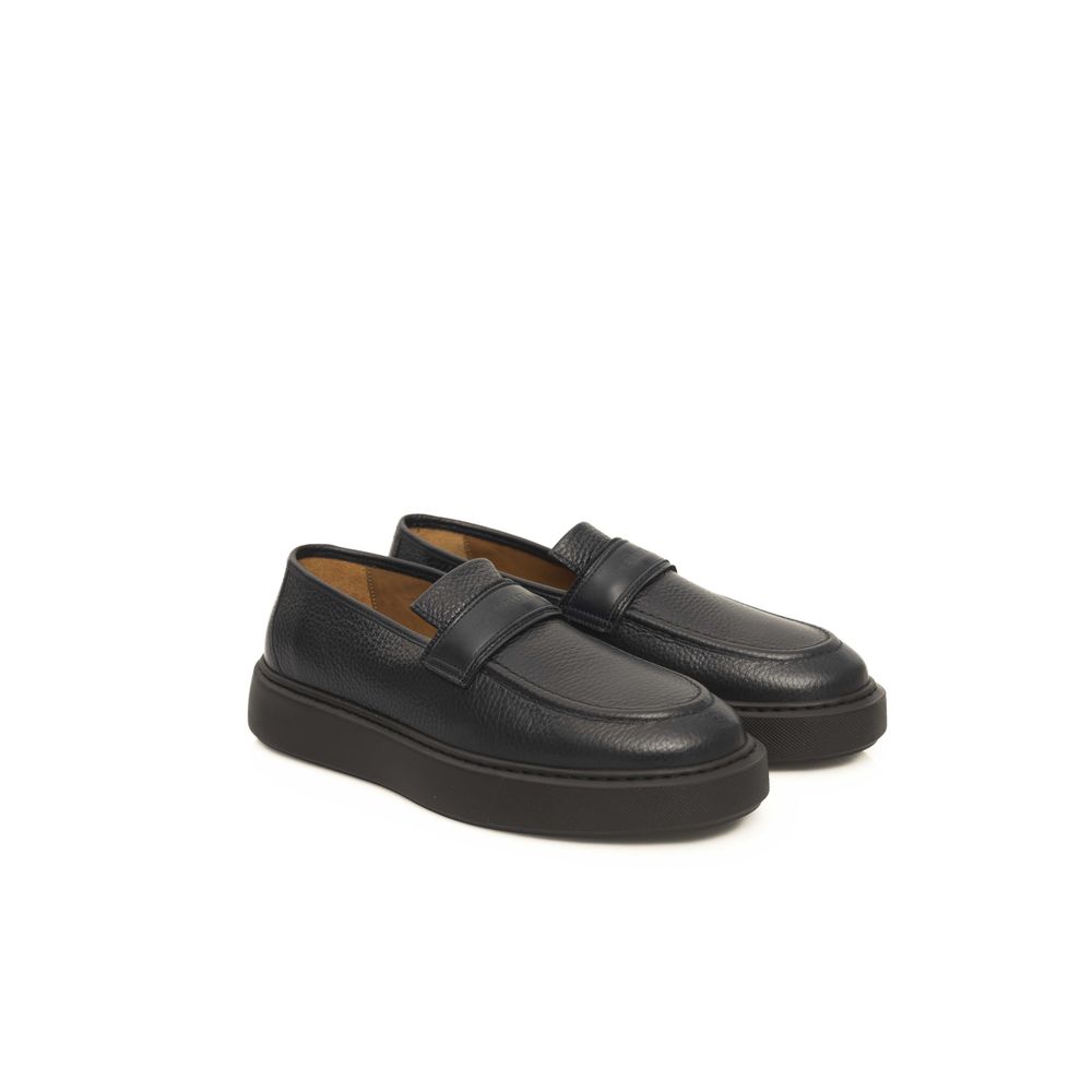 Blue Leather Men's Loafer