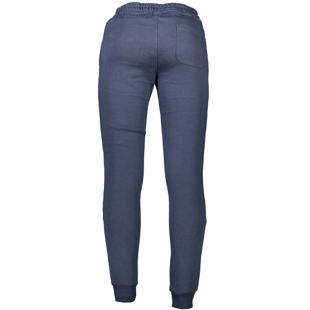 Blue Cotton Men's Trousers