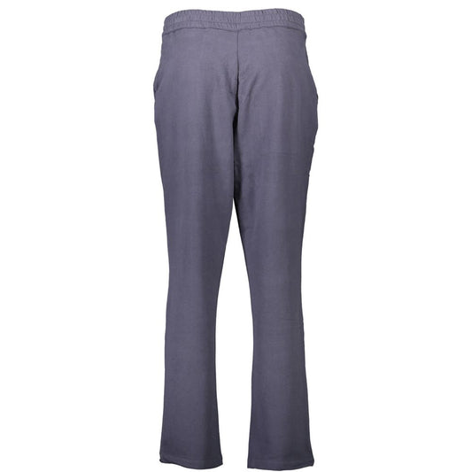 Blue Cotton Women's Trouser