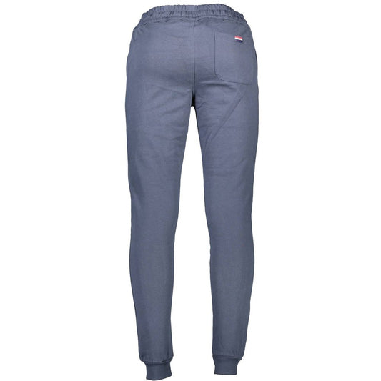 Blue Cotton Men's Trouser