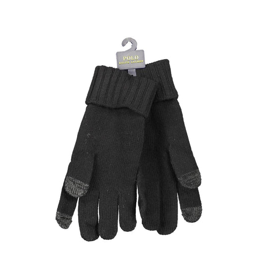 Black Wool Men's Glove