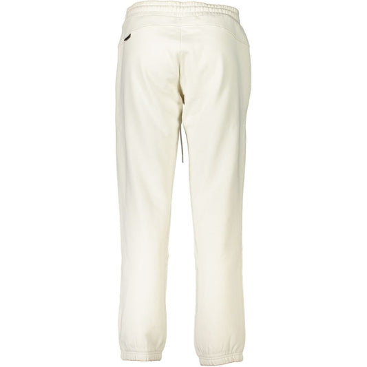White Cotton Women's Sweatpant