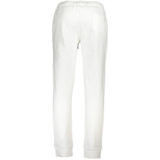 White Cotton Men's Track Pant