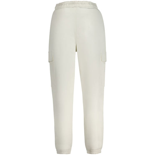 White Cotton Women Sweatpant