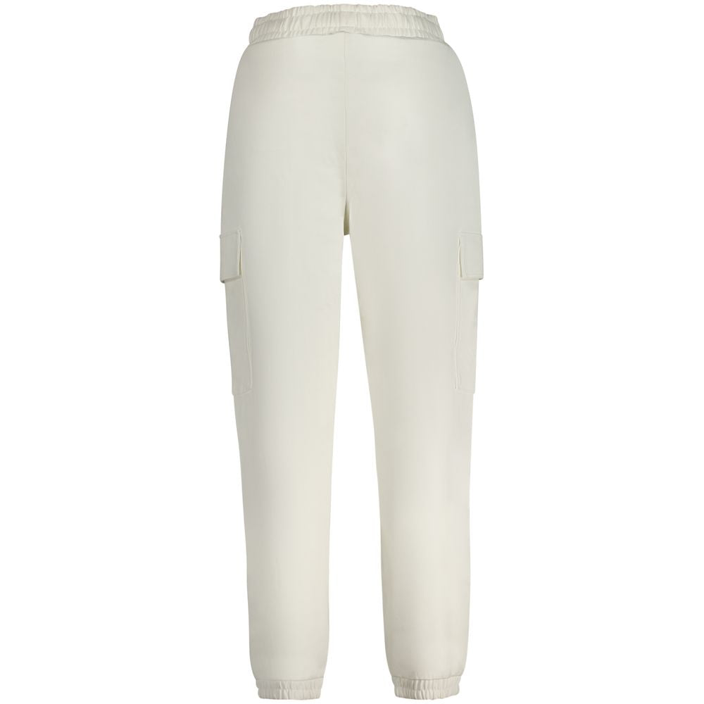 White Cotton Women Sweatpant