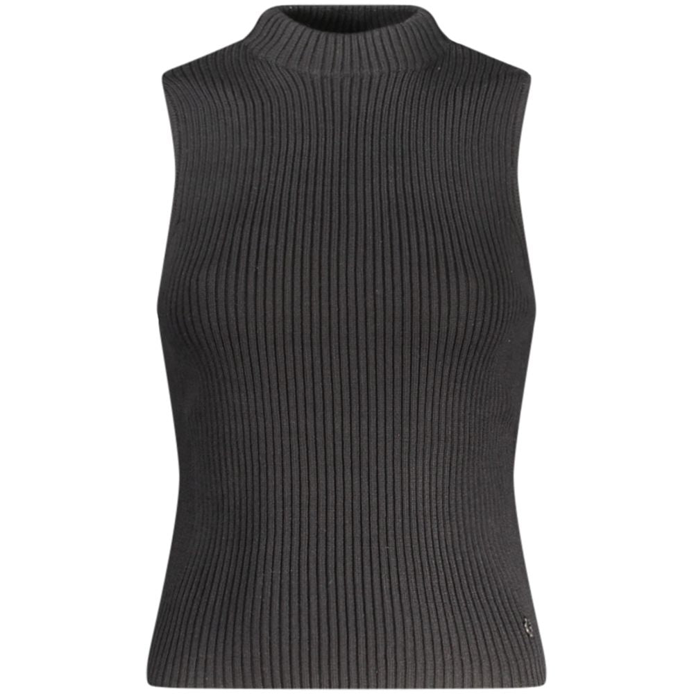 Black Cotton Tank Top
