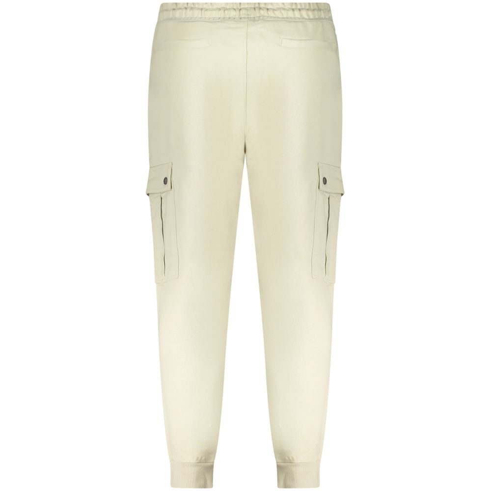 Beige Cotton Men's Sweatpant