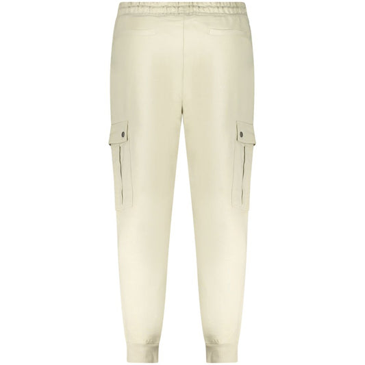Beige Cotton Men's Sweatpant