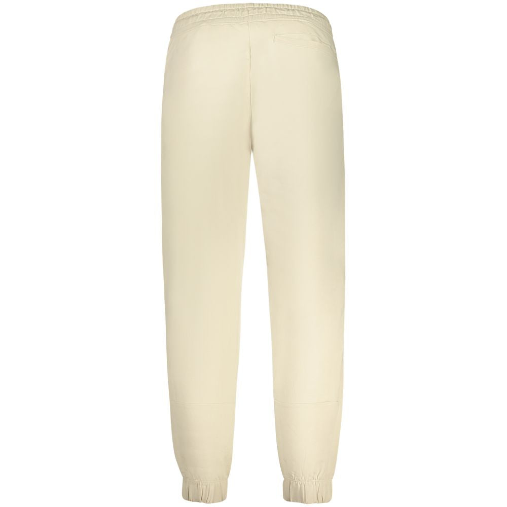 Beige Cotton Men's Sweatpant