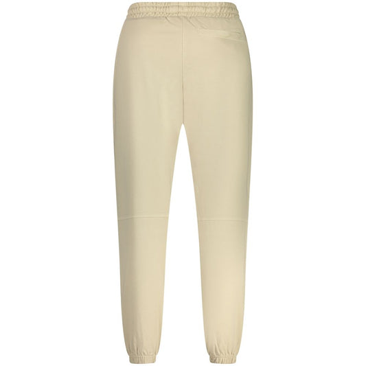 Beige Cotton Men's Sports Trouser