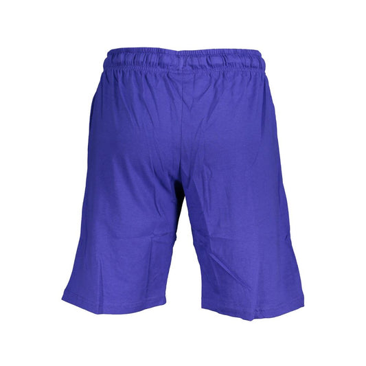 Blue Cotton Men's Bermuda Shorts