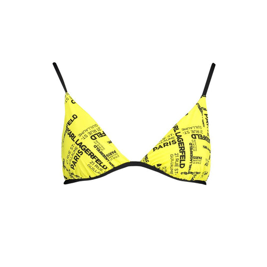 Yellow Elastane Swimwear