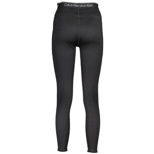 Black Polyester Women's Legging