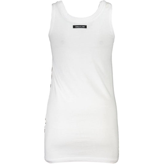 White Cotton Women Tank Top