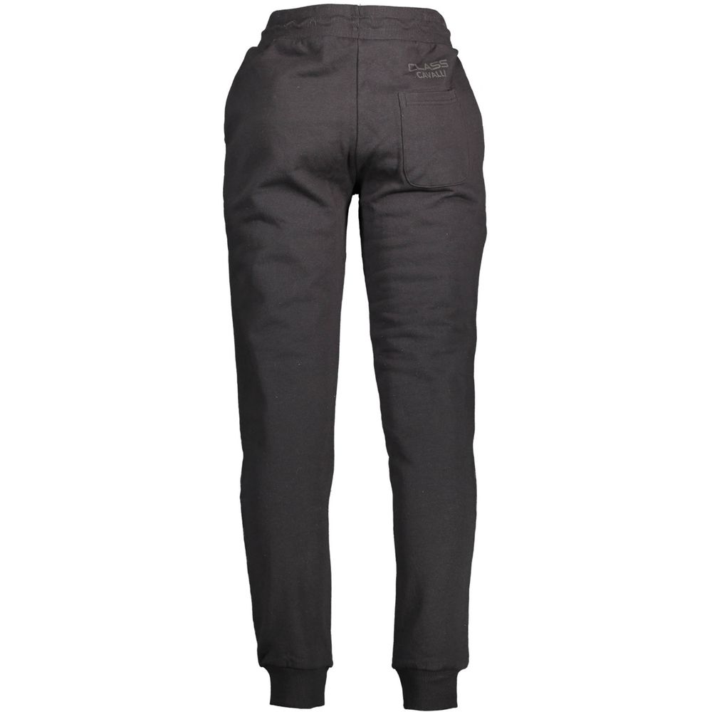 Black Cotton Men's Sweatpants