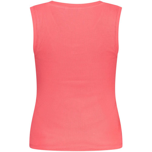 Pink Cotton Women Tank Top