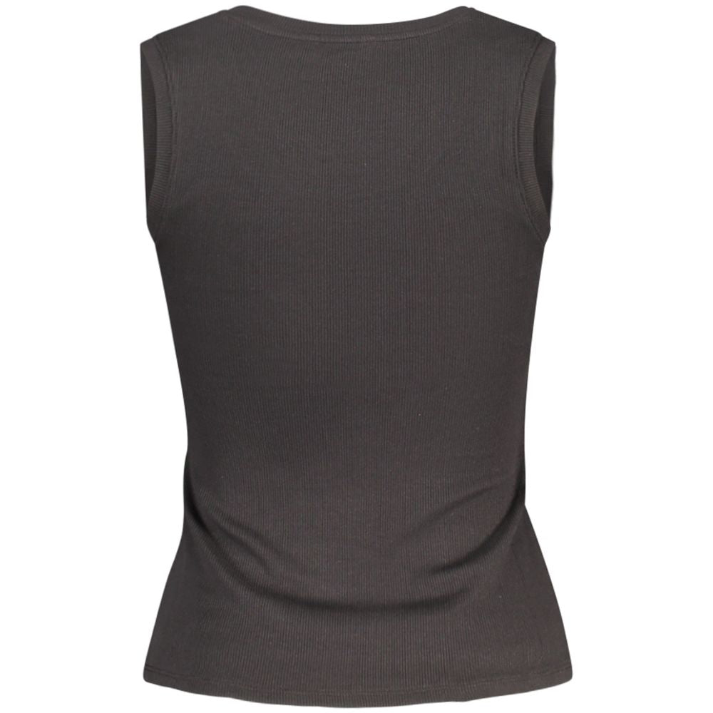 Black Cotton Women Tank Top