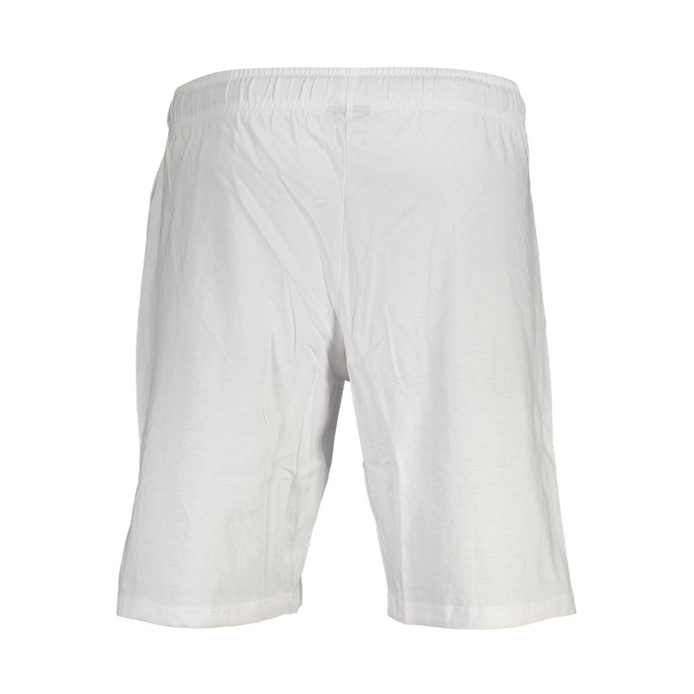 White Cotton Men's Athletic Shorts