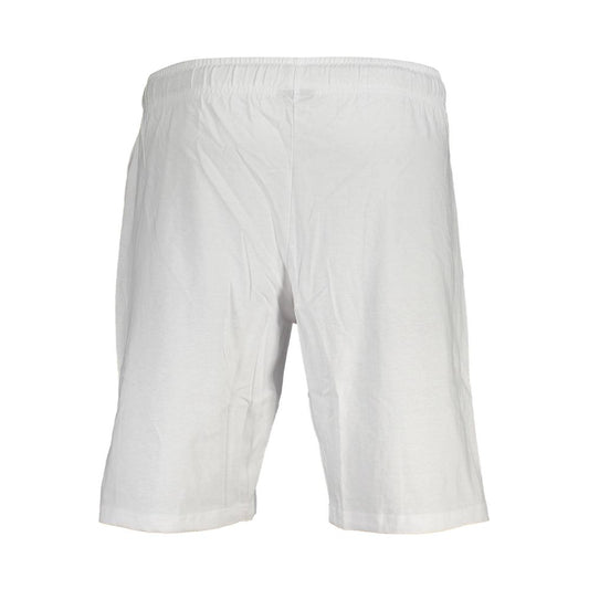 White Cotton Men's Athletic Shorts