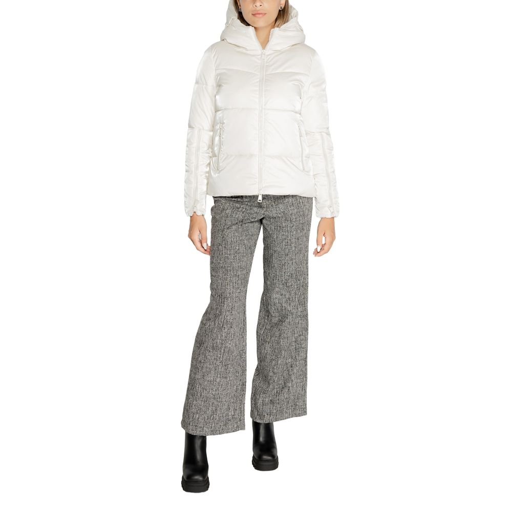 Cream Polyester Jackets & Coat