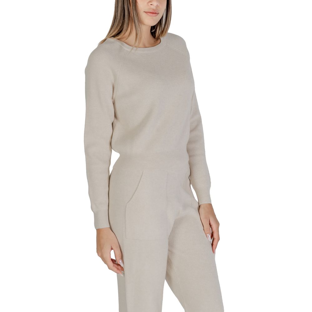 Beige Viscose Sweater