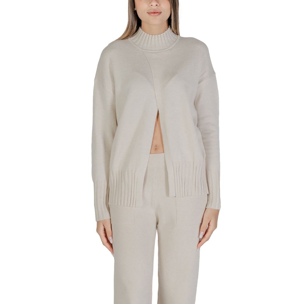 Beige Viscose Cardigan