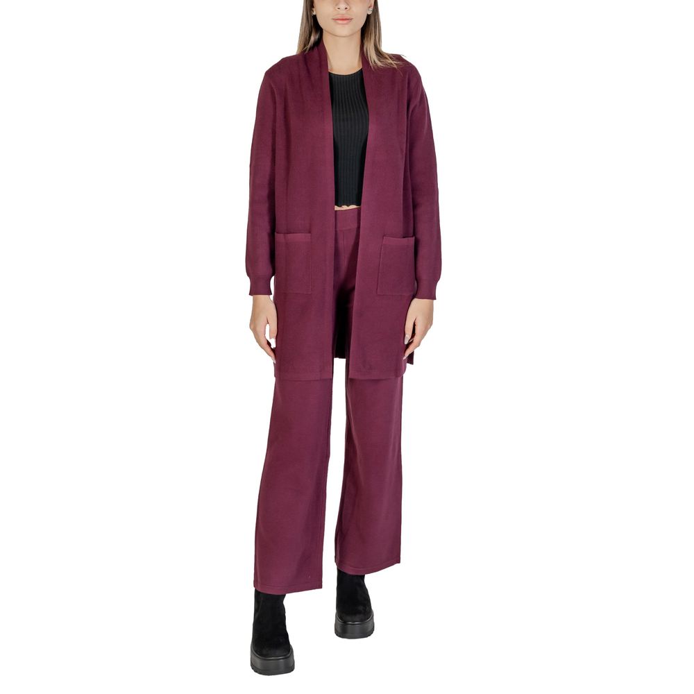 Purple Viscose Cardigan