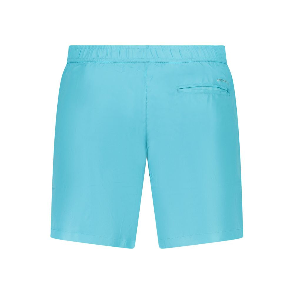 Blue Polyester Swimwear
