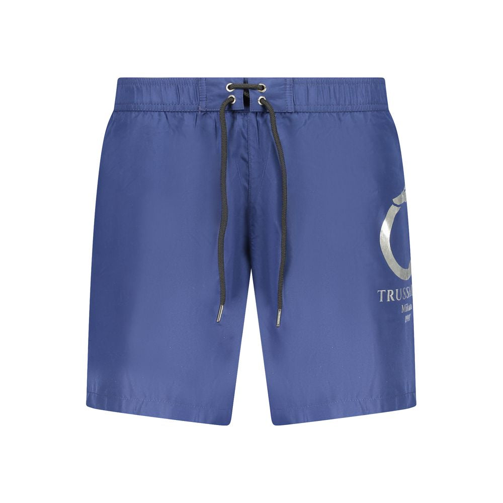 Blue Polyester Swimwear