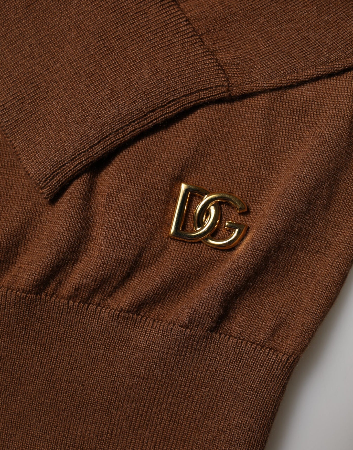Brown Cashmere Turtle Neck Pullover Sweater