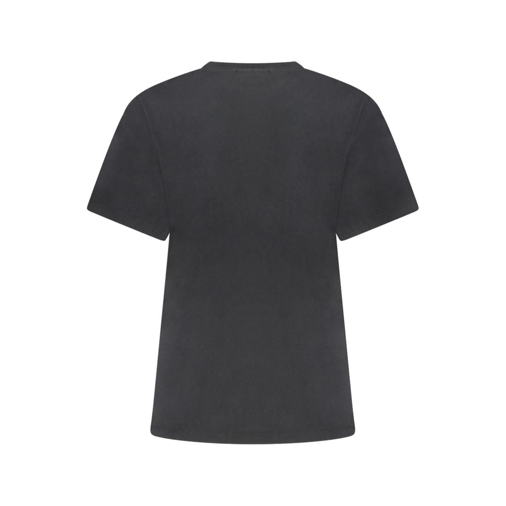 Black Cotton Women's T-Shirt