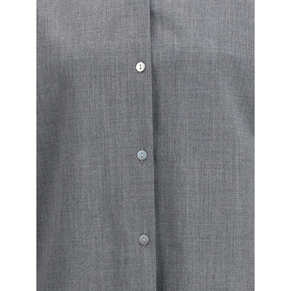 Gray Denim Shirt