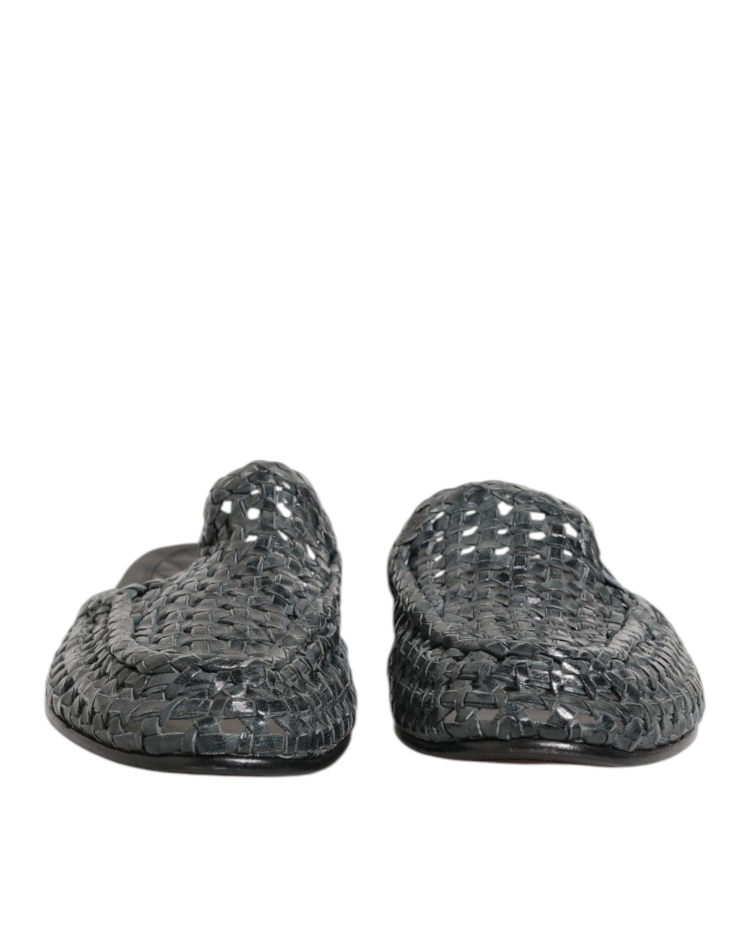 Blue Woven Slides MULES Men Sandals Shoes