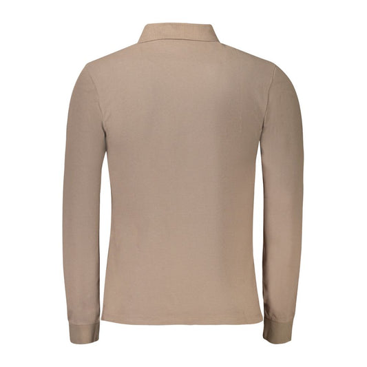 Marrone Cotton Men Polo Shirt