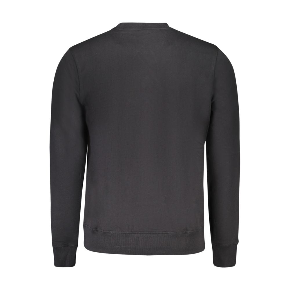 Black Cotton Mens Sweatshirt