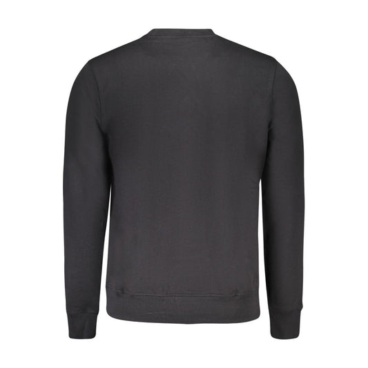 Black Cotton Mens Sweatshirt
