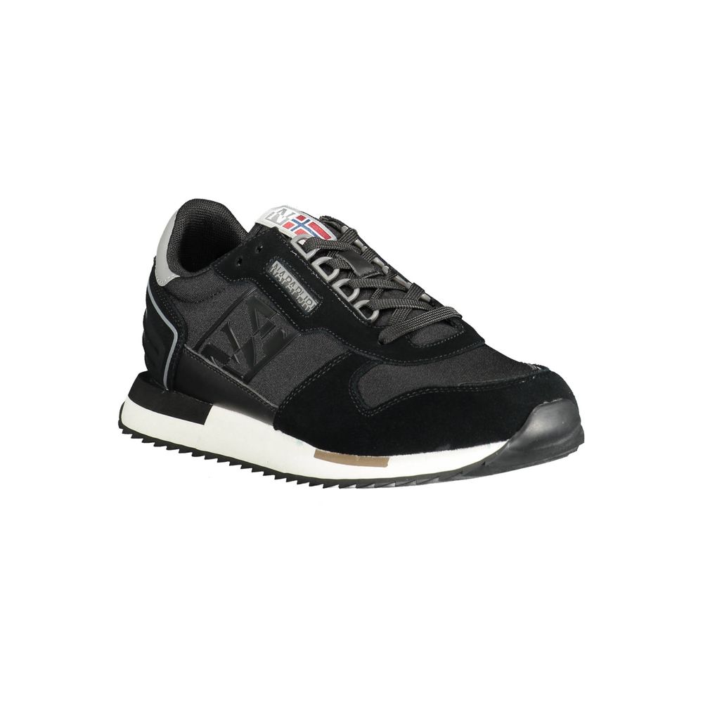 Black Polyester Sneaker