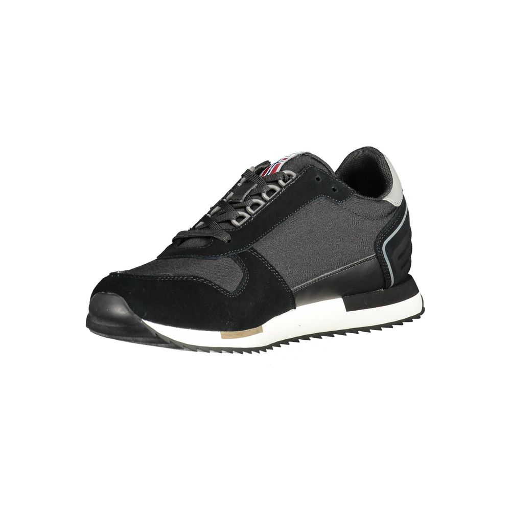Black Polyester Sneaker