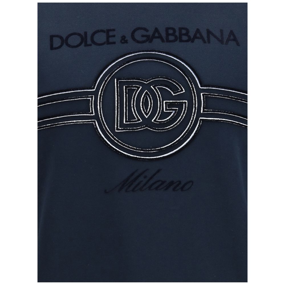 Blue Cotton Sweatshirt