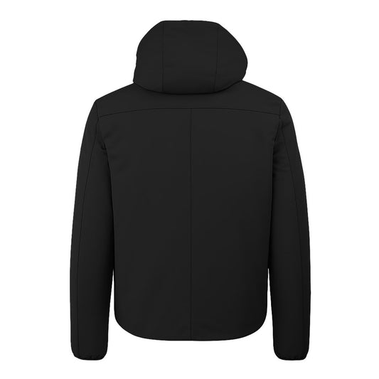 Black Nylon Jackets & Coat