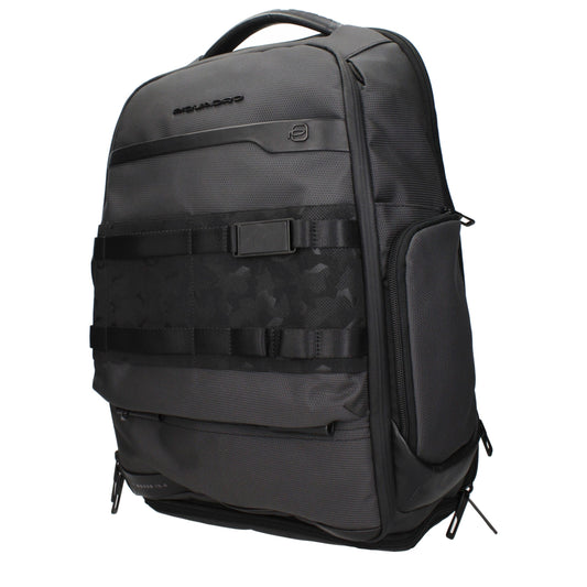 Gray Fabric Backpack