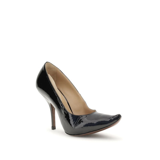 Black Calf Leather Bos Taurus High Heel Pumps