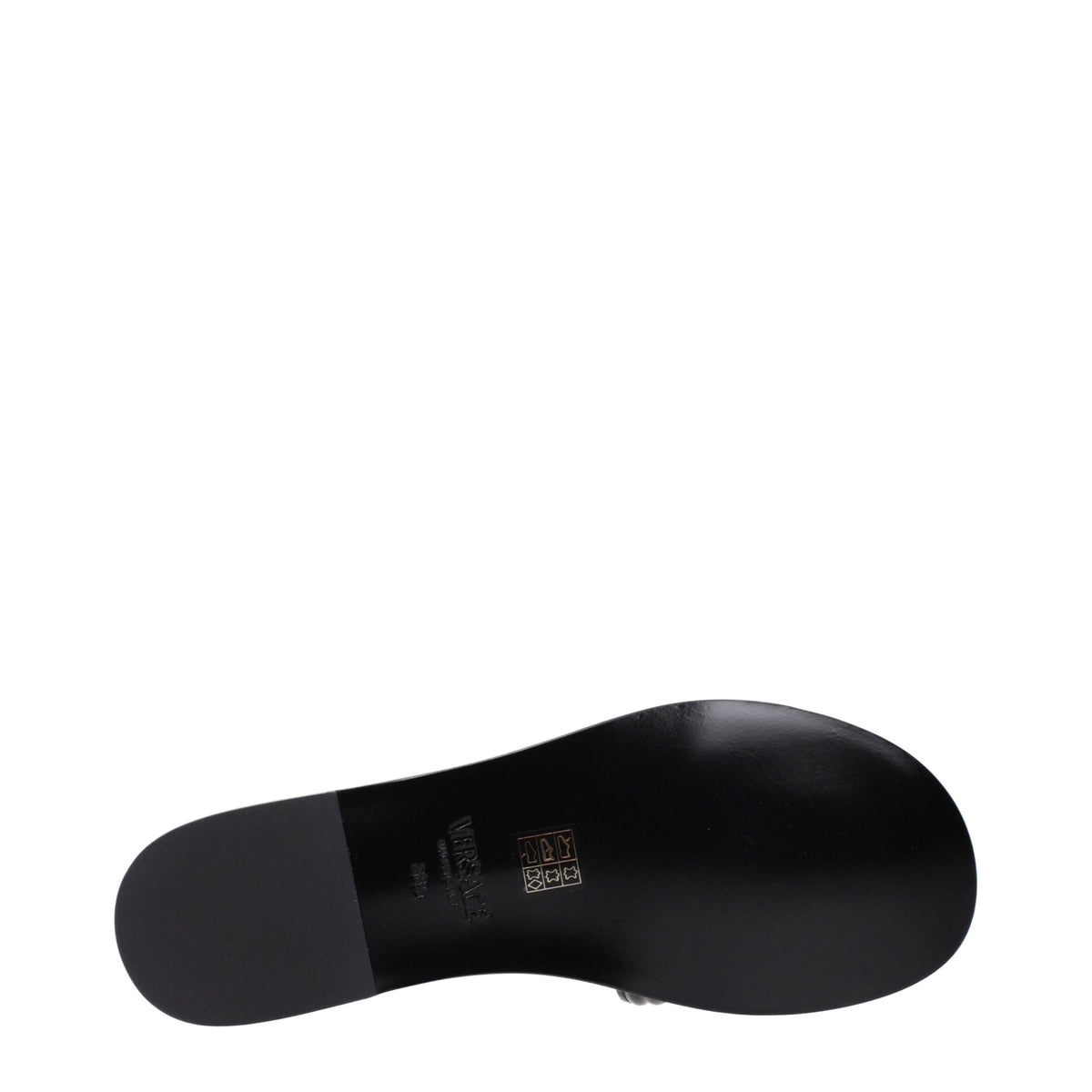Black Leather Slippers