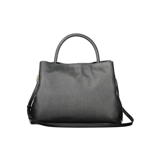 Black Polyurethane Women's Tote Bag