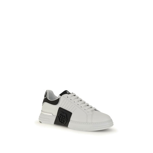 White Calf Leather Bos Taurus Athletic Sneakers