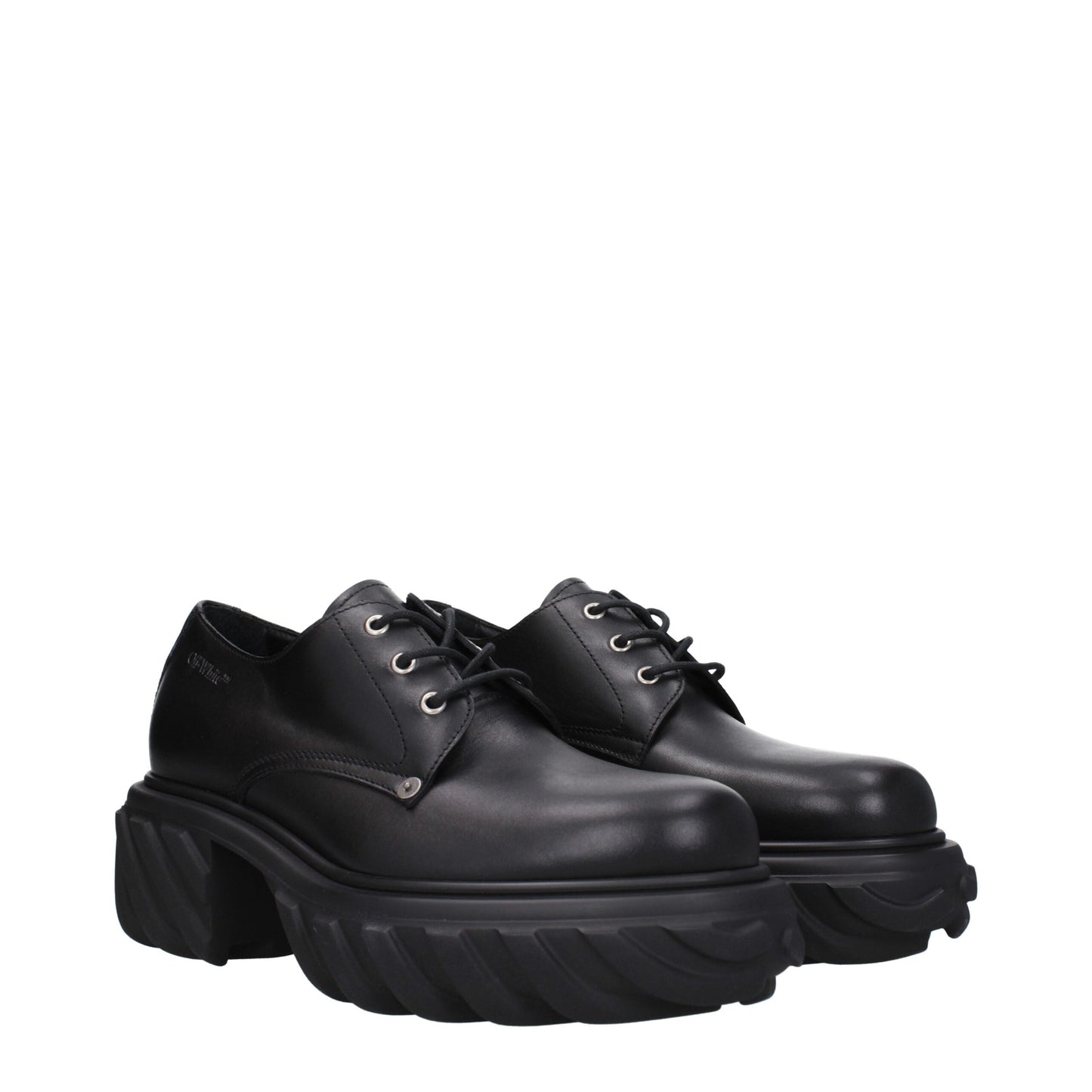 Black Leather Oxfords And Derbies